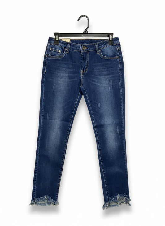 AD ORO |XL| WAIST 30| DARK WASH MID-RISE SKINNY JEANS