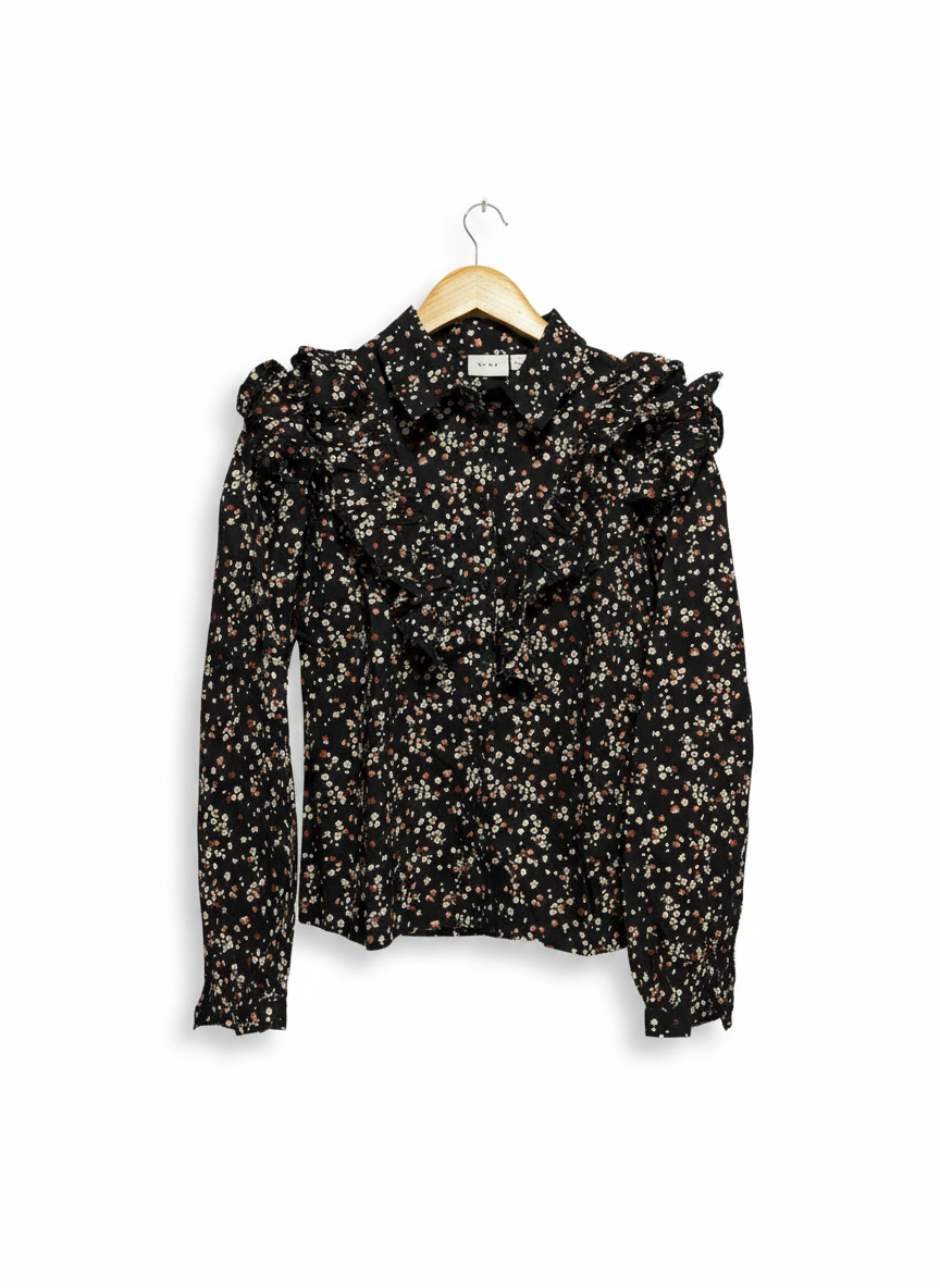 VILA|S|BUST 18|Vintage Women's Bridgeport Long-Sleeved Blouse