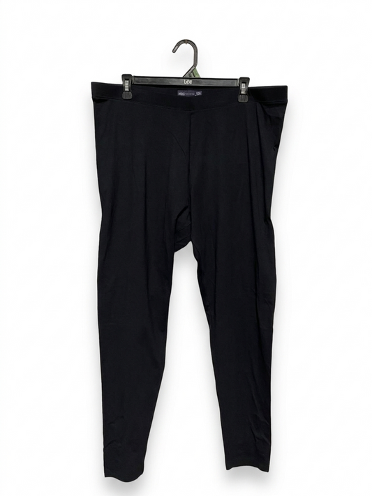 M&S |XXL| WAIST 38| B8| WOMEN'S CLASSIC COTTON RICH LEGGINGS - BLACK