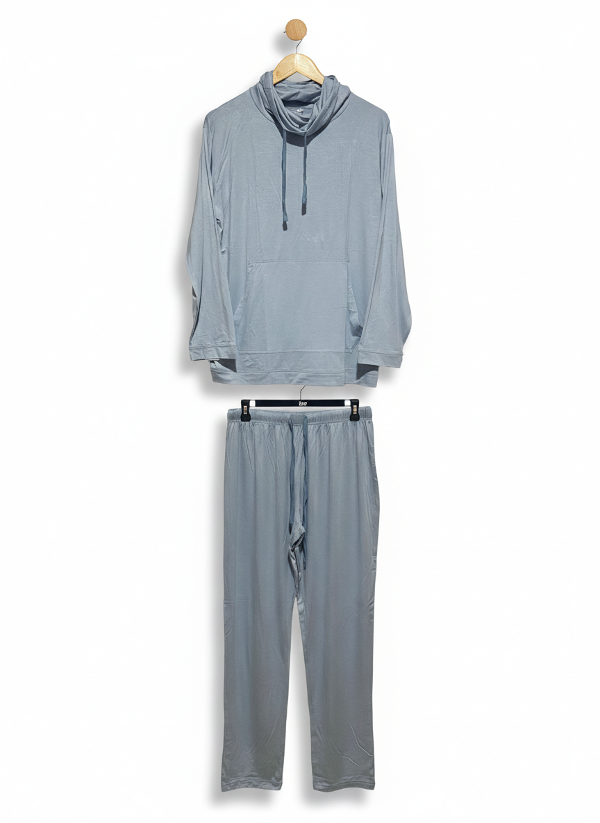 WOMEN’S DUSTY BLUE HOODED LOUNGE SET |S/M|