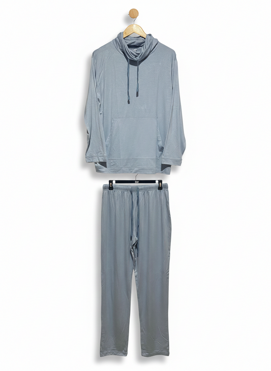 WOMEN’S DUSTY BLUE HOODED LOUNGE SET |S/M|
