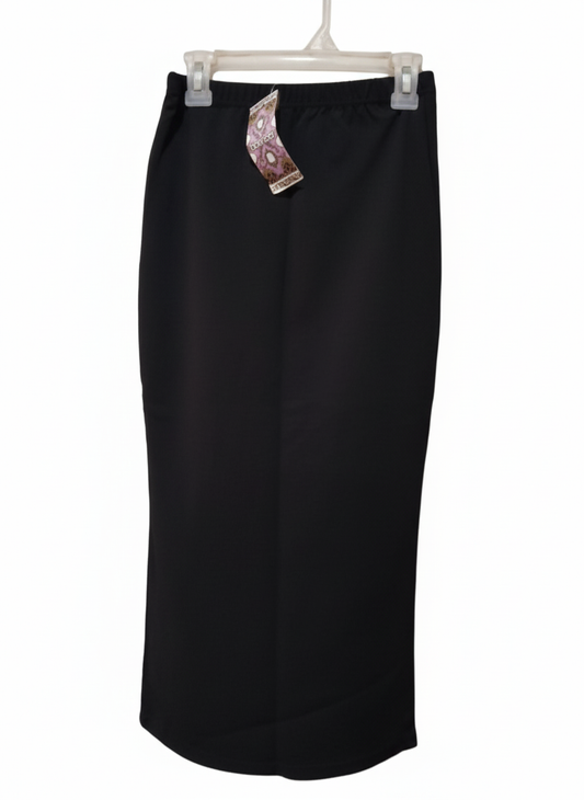 BOOHOO Black Pencil Skirt With An Elastic Waistband