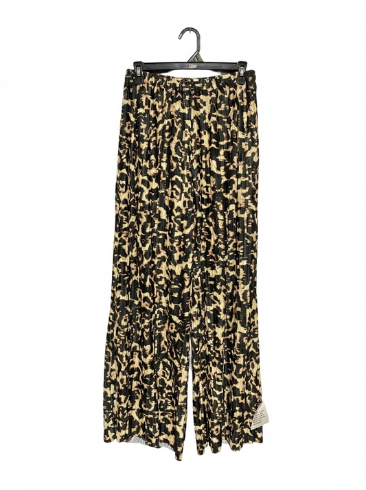 TOPSHOP |M| WAIST 28| C8| PLEATED ANIMAL PRINT WIDE-LEG TROUSERS