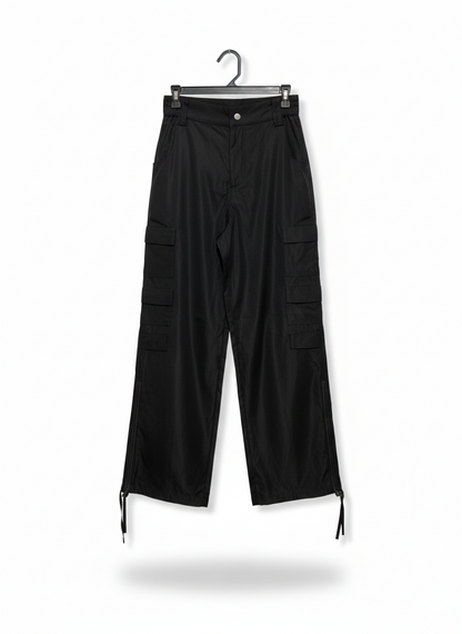 VALLEY GIRL |S| WAIST 25| BLACK MULTI-POCKET CARGO PANTS