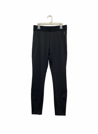 ATMOSPHERE|S|WAIST 39|Women's Black Athletic Pants: Slim Fit, Ankle Zippers & Pocket