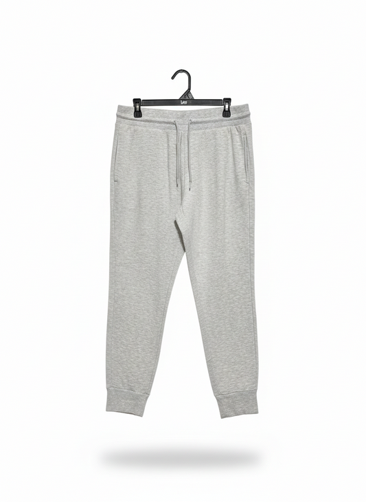 90 DEGREE|L|WAIST 32||C1|HEATHER GREY COTTON BLEND CUFFED JOGGERS