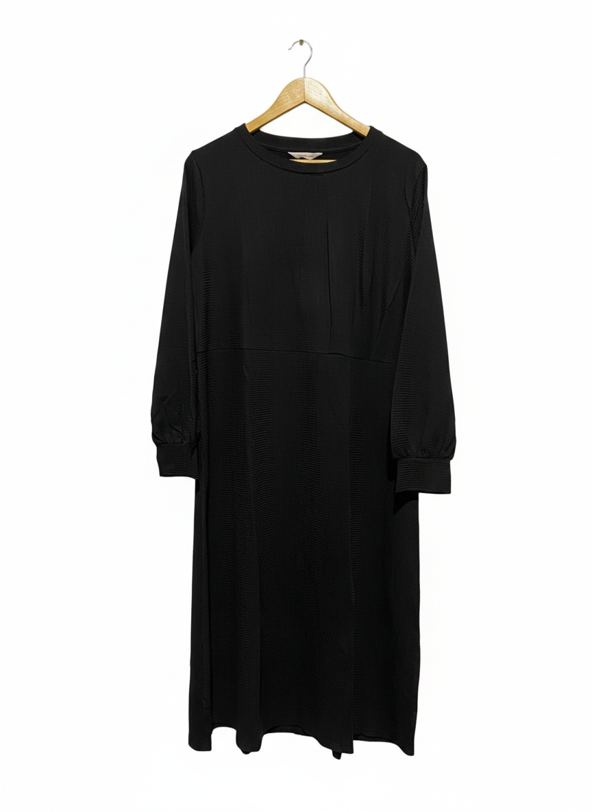 PRIMARK CARES |XL| BUST 22| C5| Black Midi Dress Dorothy Perkins