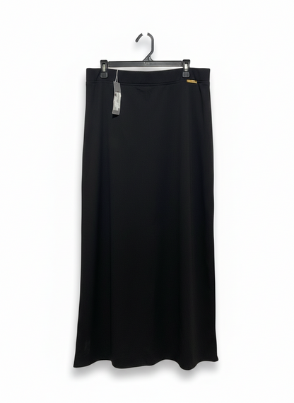 FUTURE |M| WAIST 28| B6| Black Stretch Knit Long Skirt