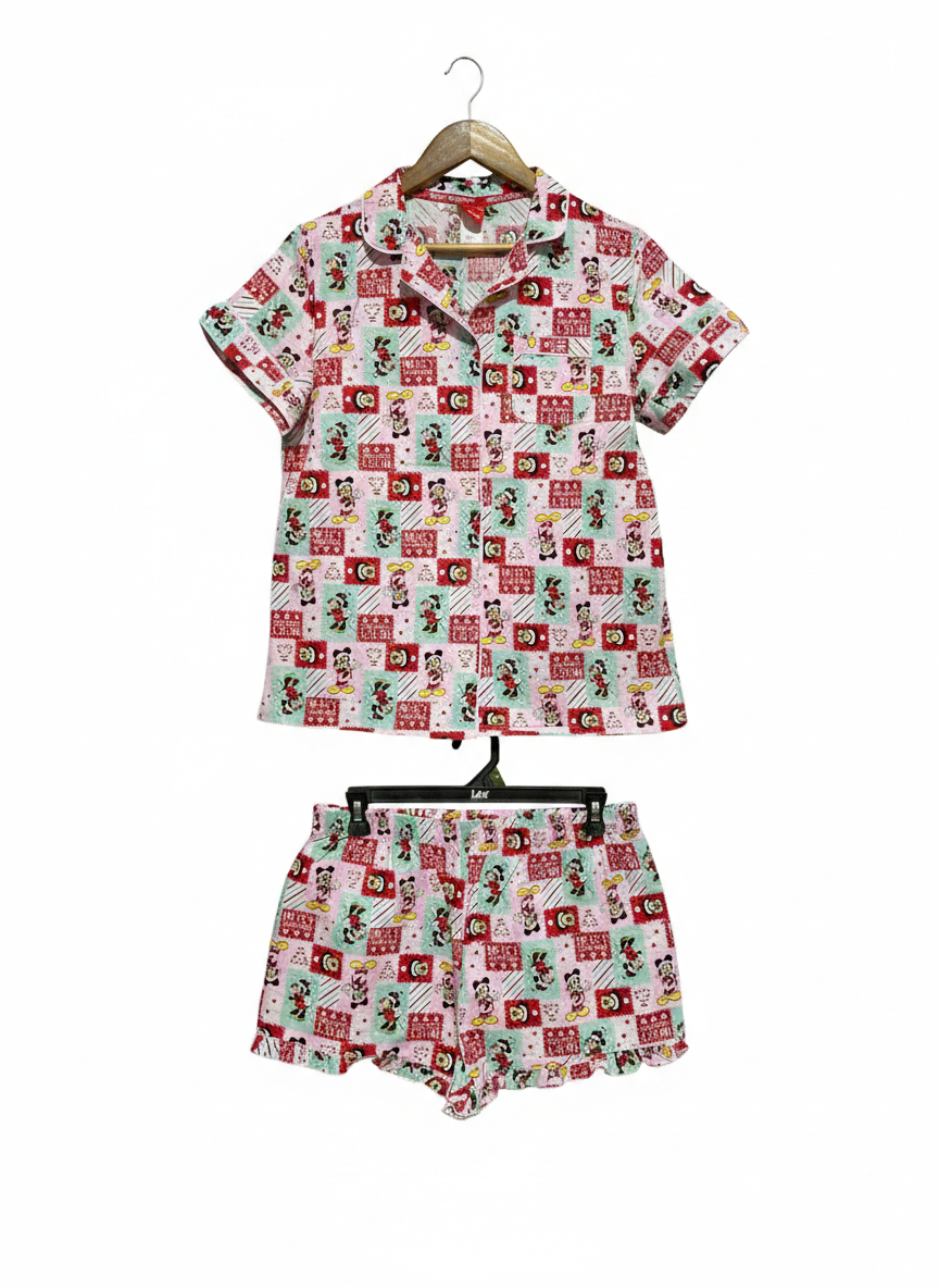 DISNEP |L| FESTIVE MINNIE MOUSE SHORT PAJAMA SET