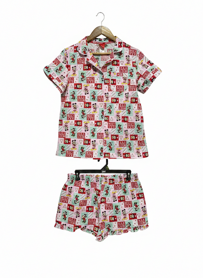 DISNEP |L| FESTIVE MINNIE MOUSE SHORT PAJAMA SET
