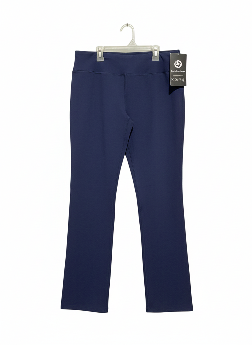 BUBBLELIME|XL|WAIST 32|Women Groove-in Cotton Flare Mid Rise Pants