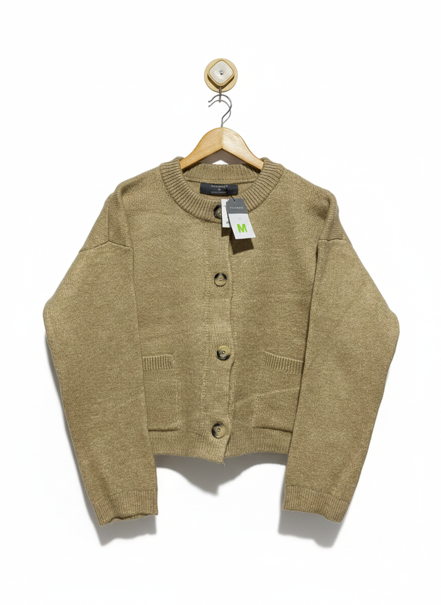 PRIMARK |M| BUST 24| Crew Neck Button Down Cardigan Sweater
