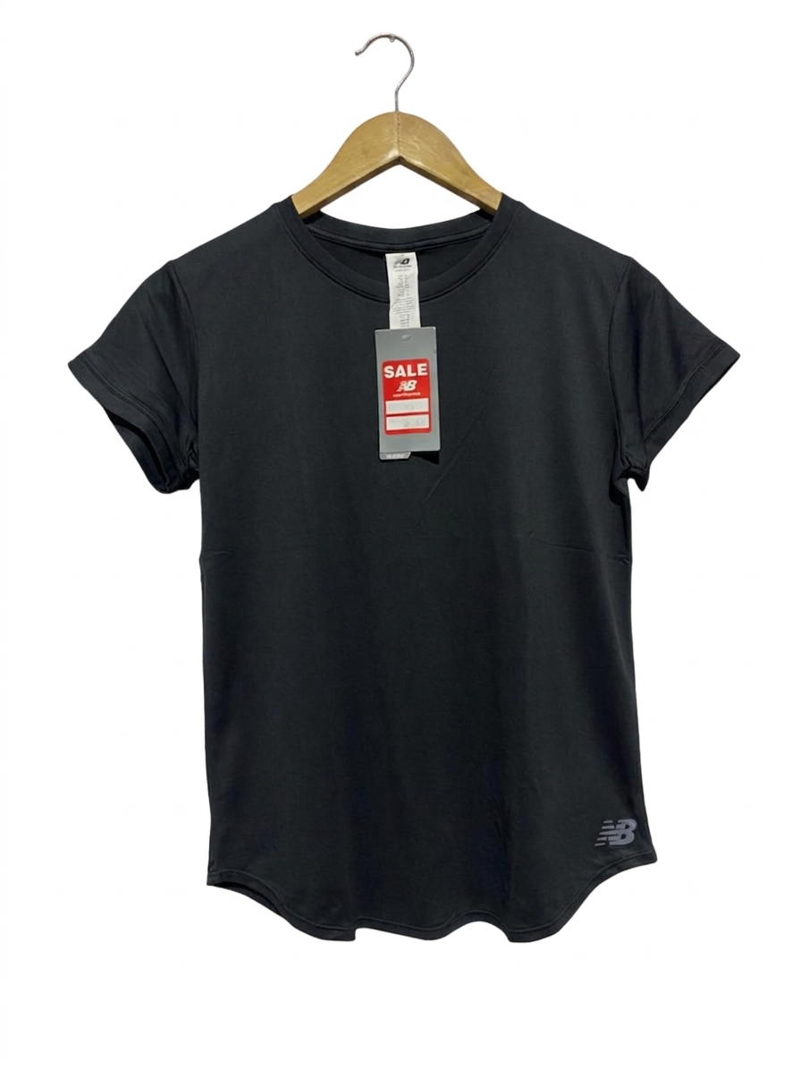 NB |S| BUST 15| B7|  NEW BALANCE WOMEN’S PERFORMANCE CORE TRAINING T-SHIRT - BLACK