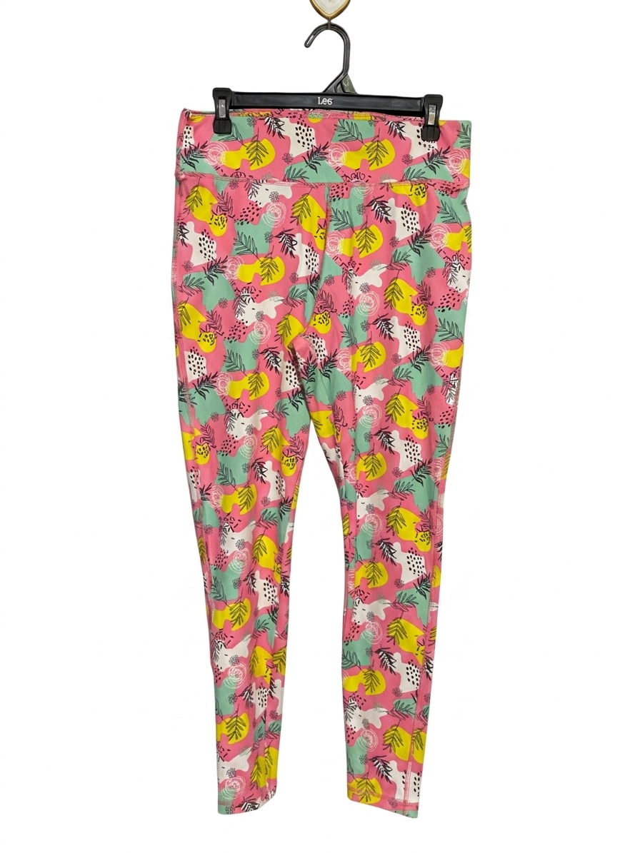 MITRAT |M| WAIST 30| B20| VIBRANT TROPICAL FLORAL PRINT ACTIVEWEAR LEGGINGS