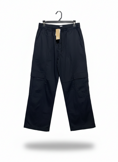 ANKO |L| WAIST 30| BLACK WIDE-LEG CARGO PANTS