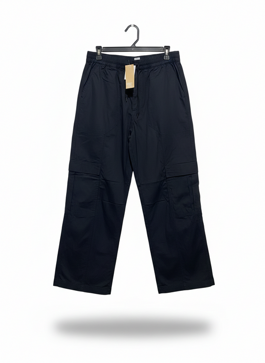 ANKO |L| WAIST 30| C8| BLACK WIDE-LEG CARGO PANTS