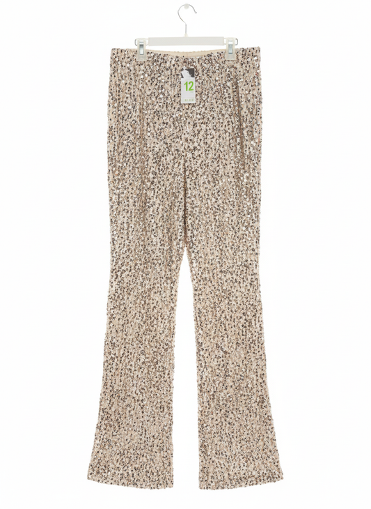 PRIMARK|M|WAIST 30|SEQUIN WIDE-LEG TROUSERS