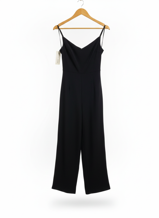 STYLE STATE|M/L|BUST 17| WOMEN'S BLACK POLYESTER SLEEVELESS JUMPSUIT