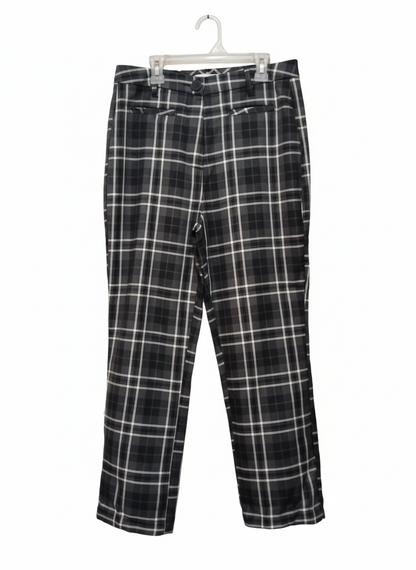 PRIMARK Black And White Plaid Pants
