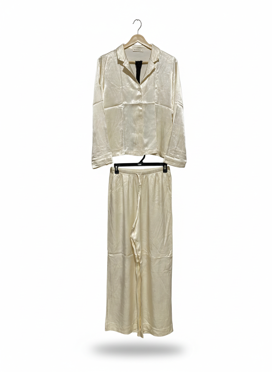 LUNAREY |S| LUXURY SATIN LOUNGEWEAR SET