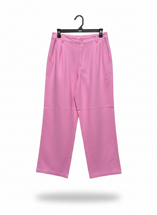 ANKO |L| WAIST 30| PINK WIDE LEG TROUSER PANTS