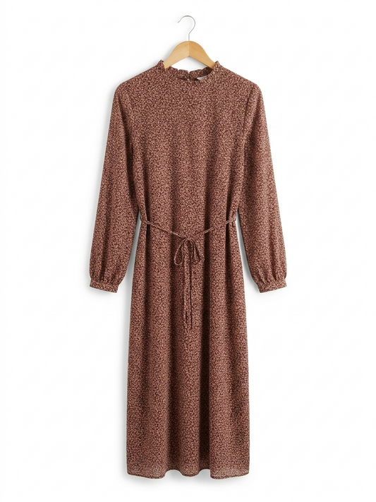ANKO |L| BUST 19| B26|  VINTAGE-INSPIRED DITSY FLORAL MIDI DRESS
