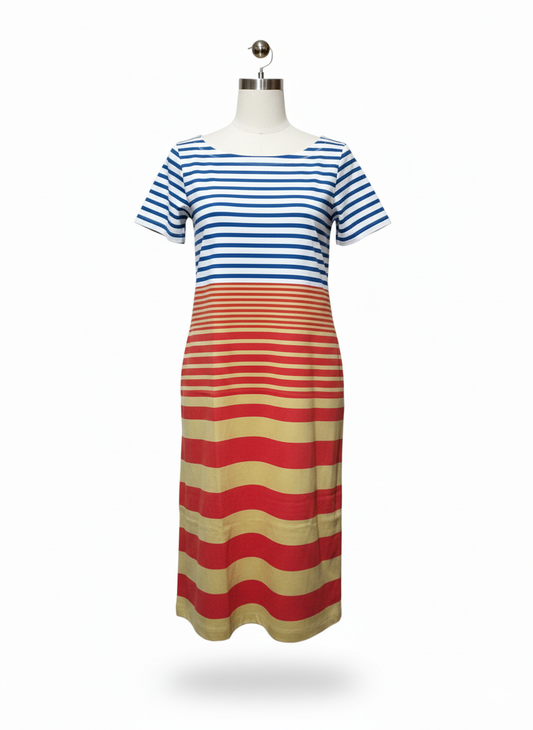 UNIQLO MARNI|L/XL|BUST 21|Striped Midi Dress