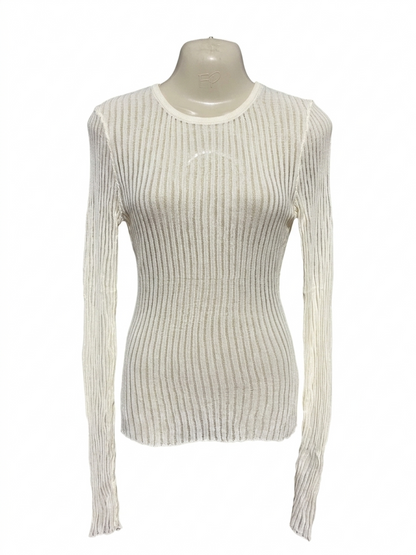 DISSH |M| BUST 16| B26| PREMIUM SHEER VERTICAL RIBBED LONG SLEEVE TOP