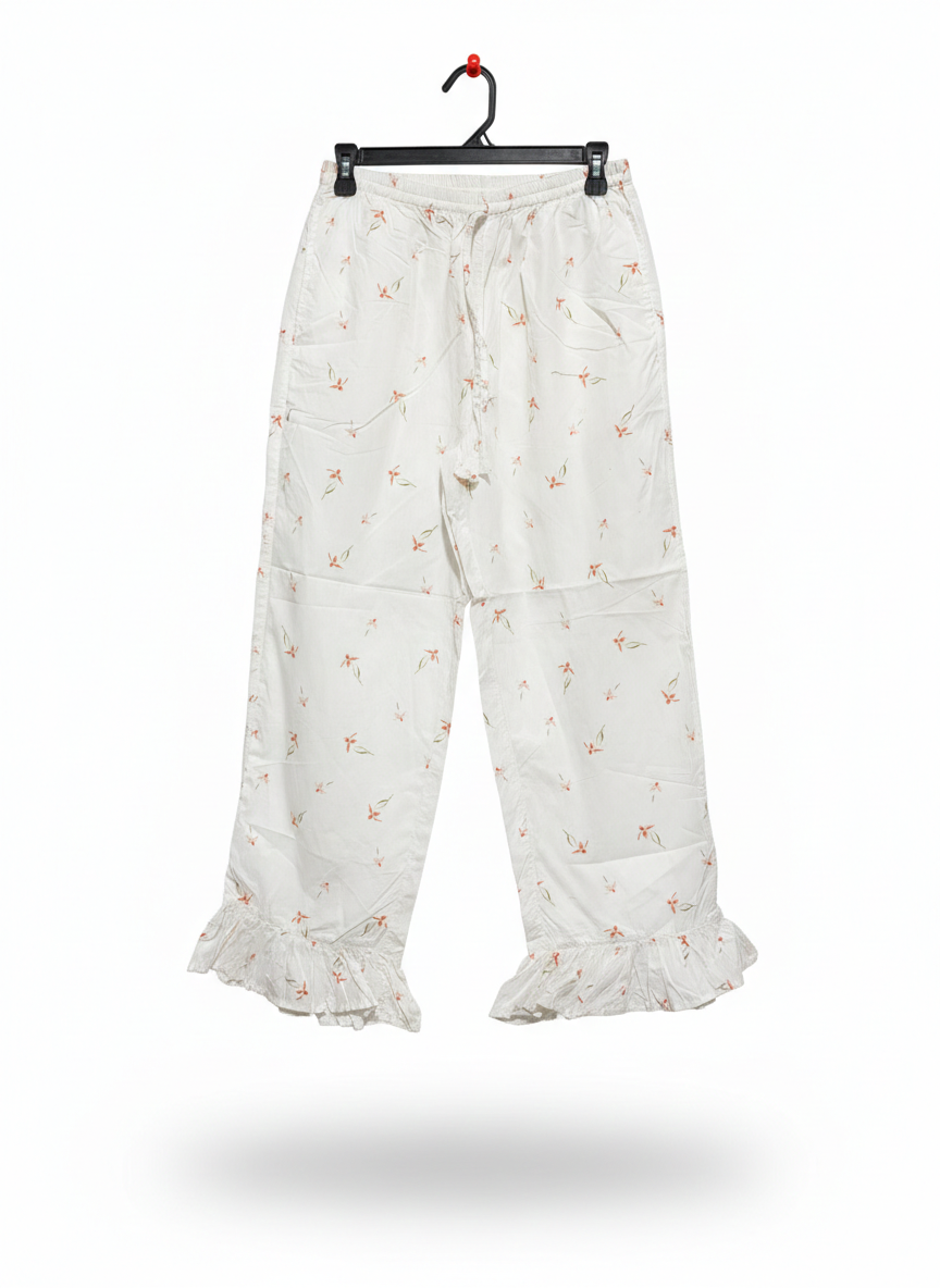 PIYAMA |S| WAIST 26|C1| WEWOREWHAT RUFFLE PULL-ON PANTS