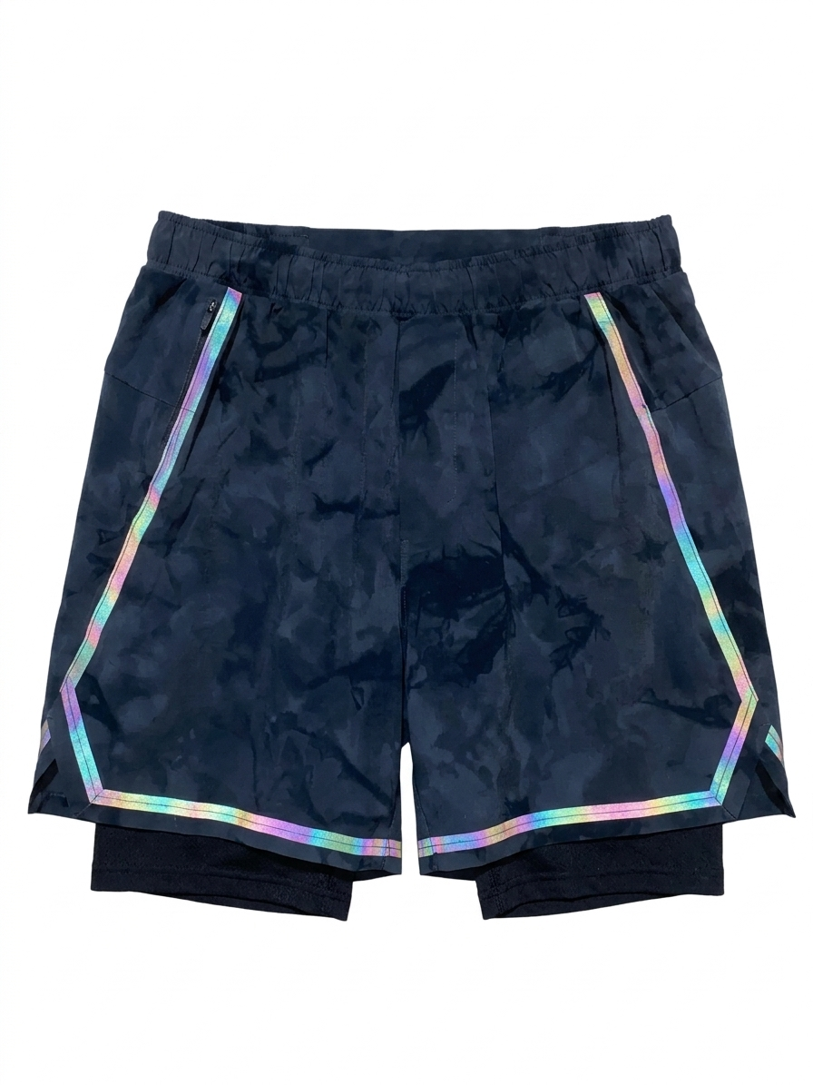 LULULEMON |M| WAIST 27| SHORTS REFLECTIVE TIE-DYE ACTIVEWEAR