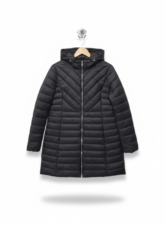 CAROLINE MORGAN|XL|BUST 23|Black Lightweight Padded Mid Length Jacket