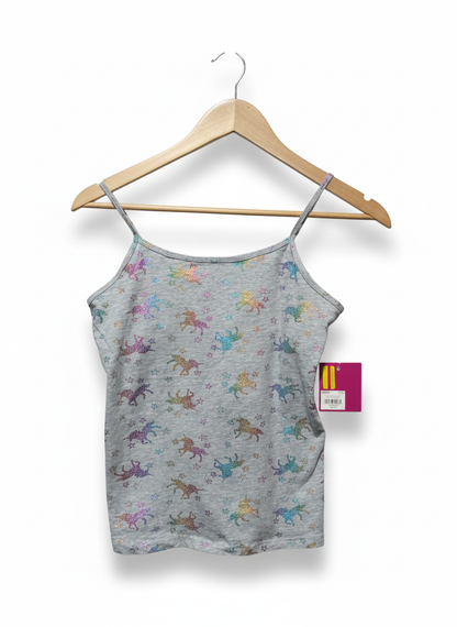 SO|M|BUST 14|Girls Unicorn Print Camisoles