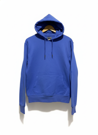 GEORGE| S |BUST 21|BLUE PULLOVER HOODIE WITH KANGAROO POCKET AND DRAWSTRINGS
