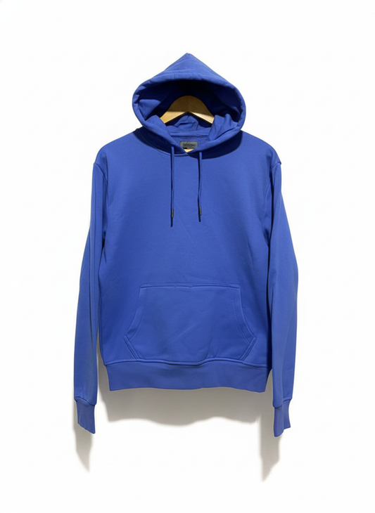 GEORGE| S |BUST 21|BLUE PULLOVER HOODIE WITH KANGAROO POCKET AND DRAWSTRINGS