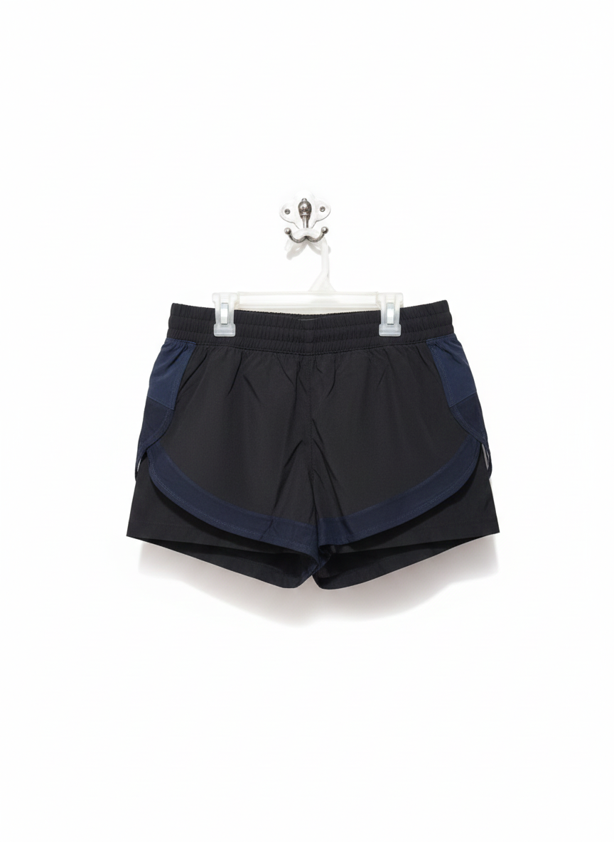 MPG|S|WAIST 26|Women's Navy Blue Stretch-Knit Athletic Running Shorts