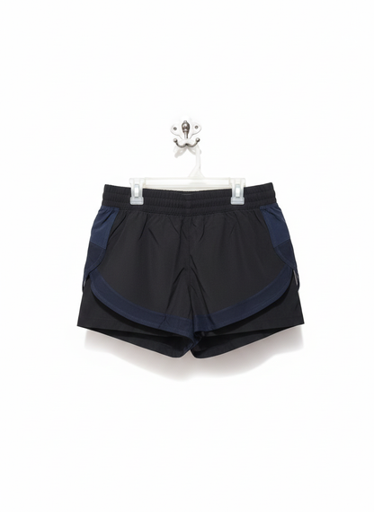 MPG|S|WAIST 26|Women's Navy Blue Stretch-Knit Athletic Running Shorts