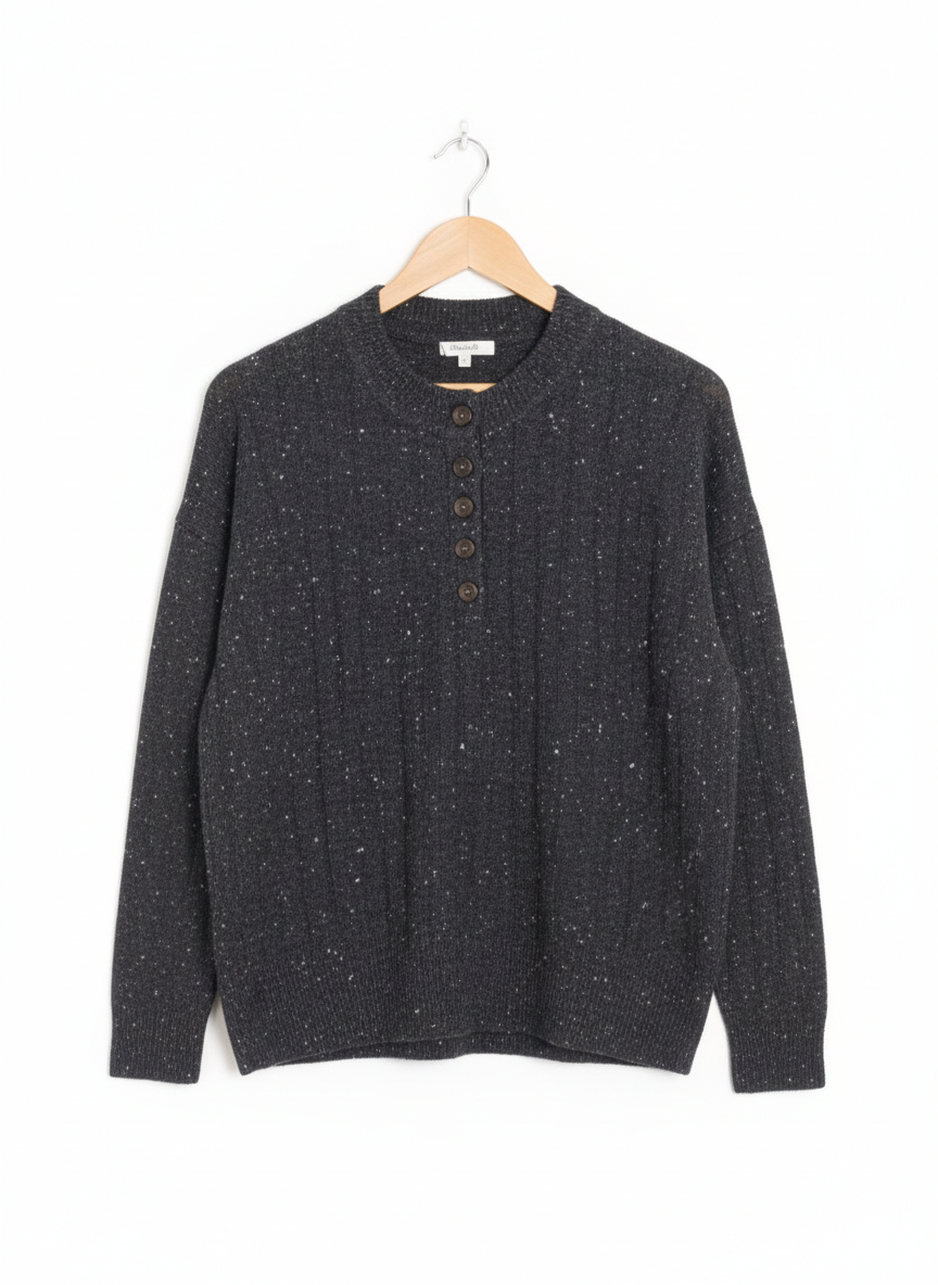 Madewell Bowden Henley Sweater in Coziest W-23.5 / L-25