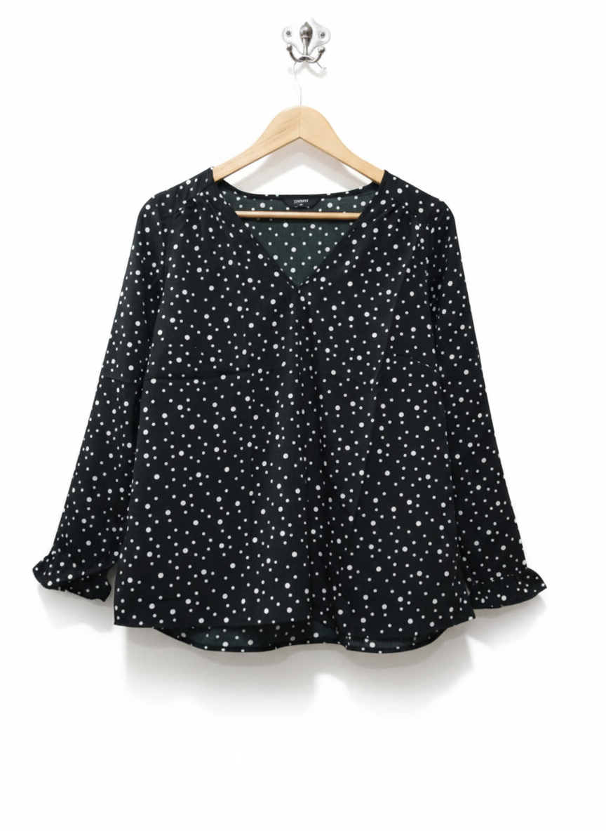 PAPAYA Black Polka Dot Blouse