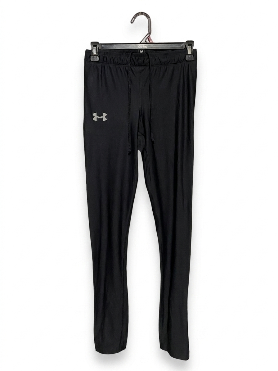 ANDER ARMOUR |S| WAIST 26| B20| PERFORMANCE TRACK PANTS - JET BLACK