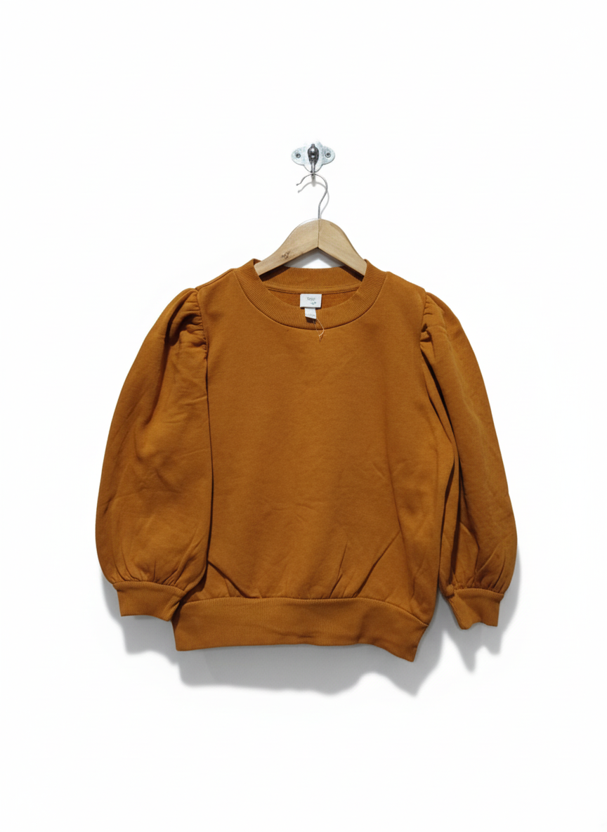 H&M Mustard Color Puff Sleeve Sweatshirt W-20.5 / L-21