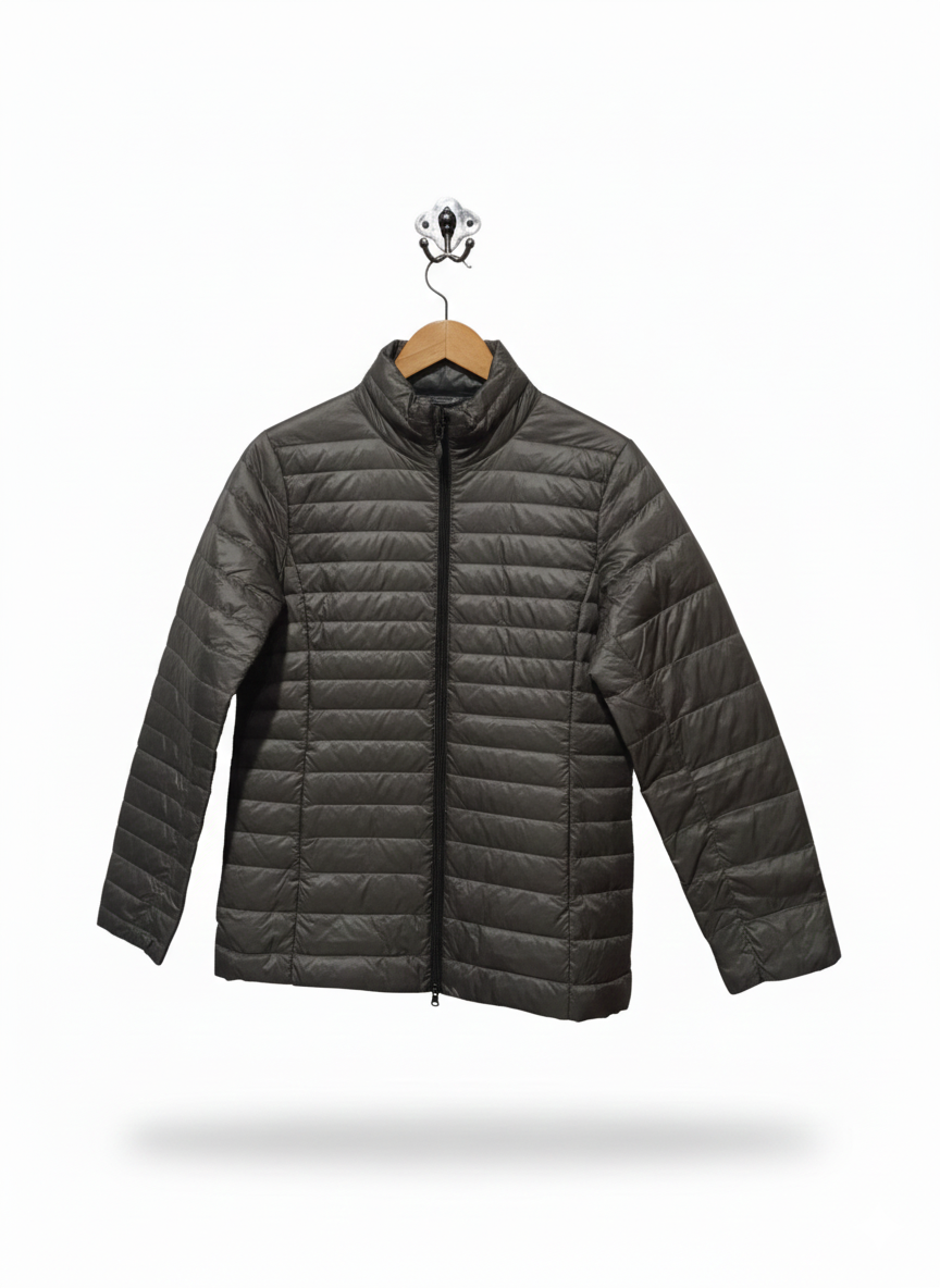 KAXI MEI |XXL|BUST 20|Lightweight Puffer Jacket - Grey Mix