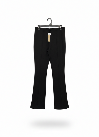 ANKO |L| WAIST 30| BLACK SEAMED FLARE TROUSERS