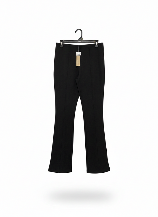 ANKO |L| WAIST 30| C8|  BLACK SEAMED FLARE TROUSERS