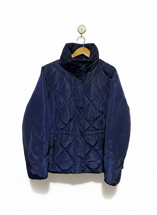 M&S COLLECTION |L| BUST 21| Navy Blue Quilted Jacket