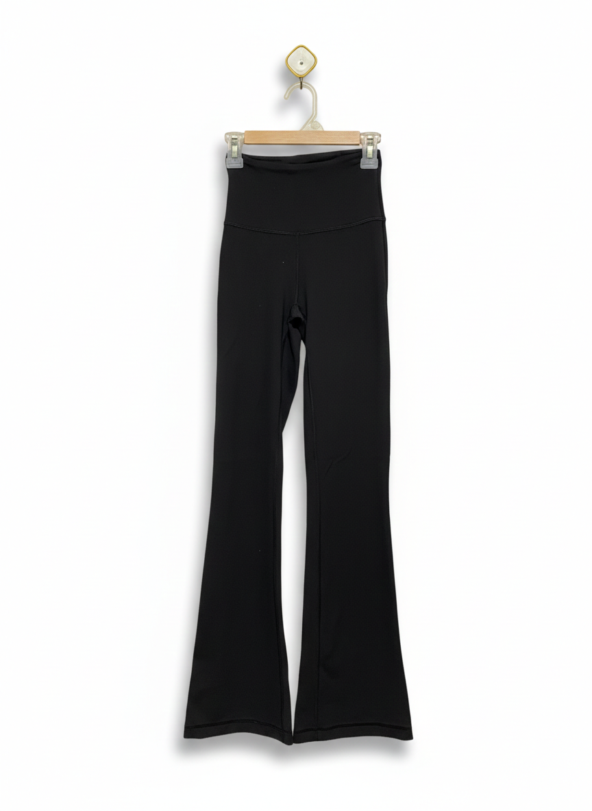 LULULEMON |S| WAIST 20| Black High-Waisted Flared Leggings Bell Bottoms
