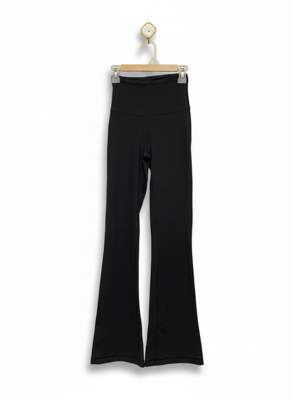 LULULEMON |S| WAIST 20| Black High-Waisted Flared Leggings Bell Bottoms