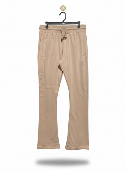 ADIDAS |M| WAIST 32| ORIGINALS BEIGE FLARED JOGGERS
