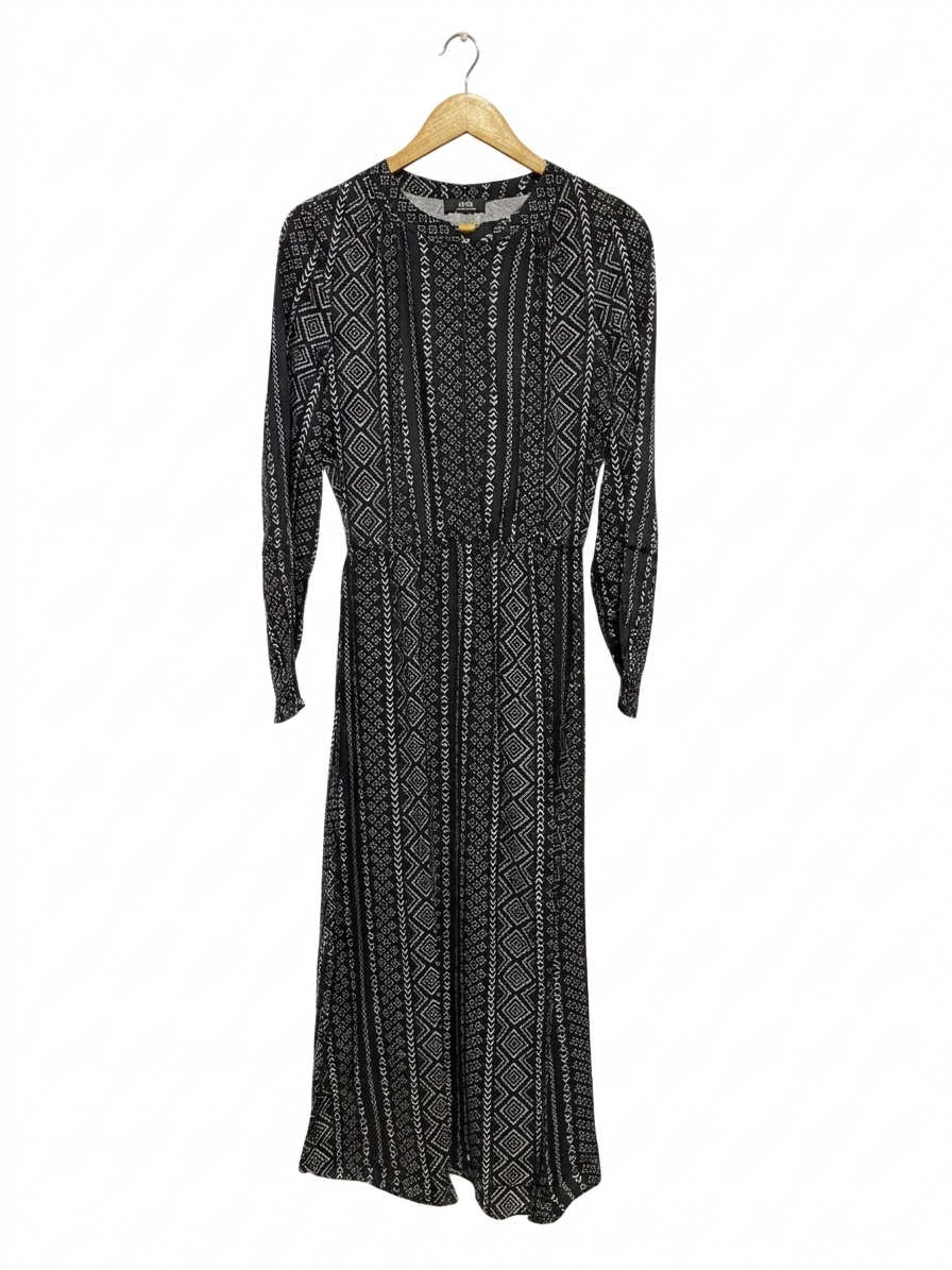 WALLIS |L| BUST 19| B21| GEOMETRIC BOHO MAXI DRESS