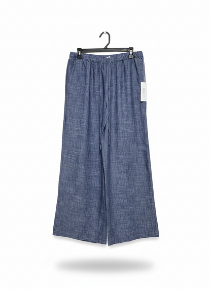 SIENNA SKY |XL| WAIST 32| Fabindia Blue Cotton Regular Fit Trousers