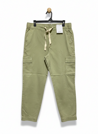 SUSSAN |XL| WAIST 33| Stretch Utility Cargo Joggers – Sage Green